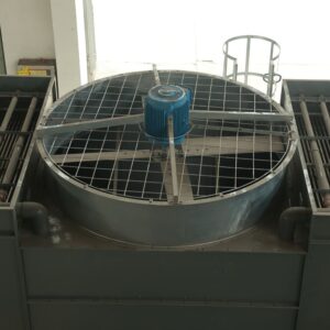 High-efficiency axial fan and motor assembly manufacturing in Wuxi Ark factory facility
