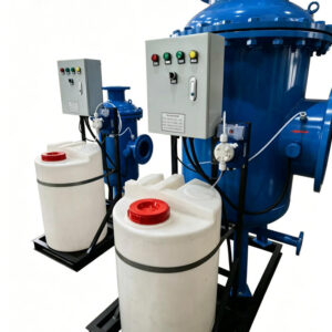 ArkHybrid dual-action physicochemical integrated water processor with automatic dosing.